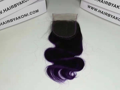 2 Toned Ombre Closure 10" Bundle - Hair By Akoni