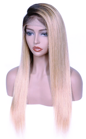 20" 1B/Blonde Ombre Straight Wig - Hair By Akoni