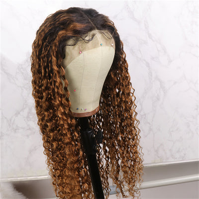 1B/30 Blonde Deep Curly Full Lace Wig - Hair By Akoni