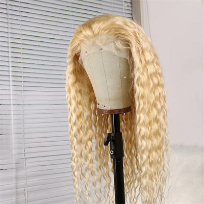 613 Blonde Deep Curly Full Lace Wig - Hair By Akoni