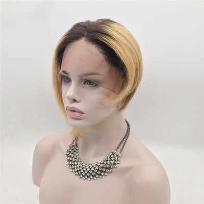 Brown/Blonde Ombre Bob Wig - Hair By Akoni