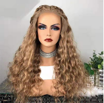 Golden Blonde Deep Wave Wig - Hair By Akoni