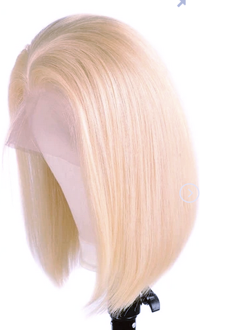 Straight Bob 4x4 Closure Wig in 613 Blonde - Hair By Akoni