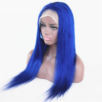 Blue Straight Full Lace Wig - Hair By Akoni