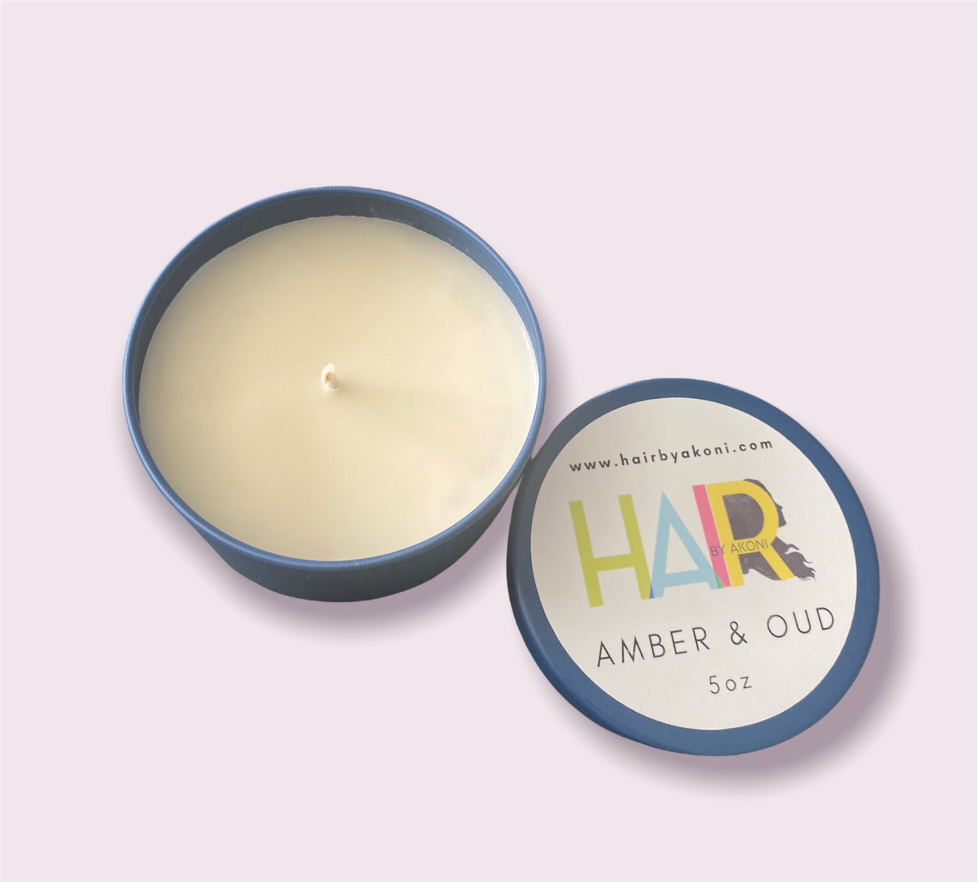 Amber and Oud Candle - Hair By Akoni