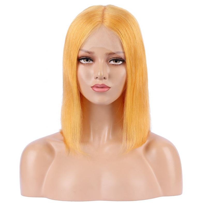 Light Orange Straight Full Lace Wig - Hair By Akoni