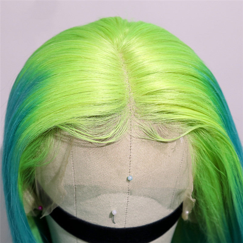 Lime green neon wig shop