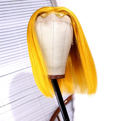 Yellow Straight Bob Full Lace Wig - Hair By Akoni