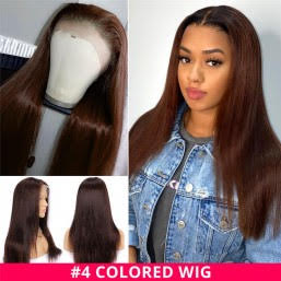 Brown #4 Straight Full Lace Wig - Hair By Akoni